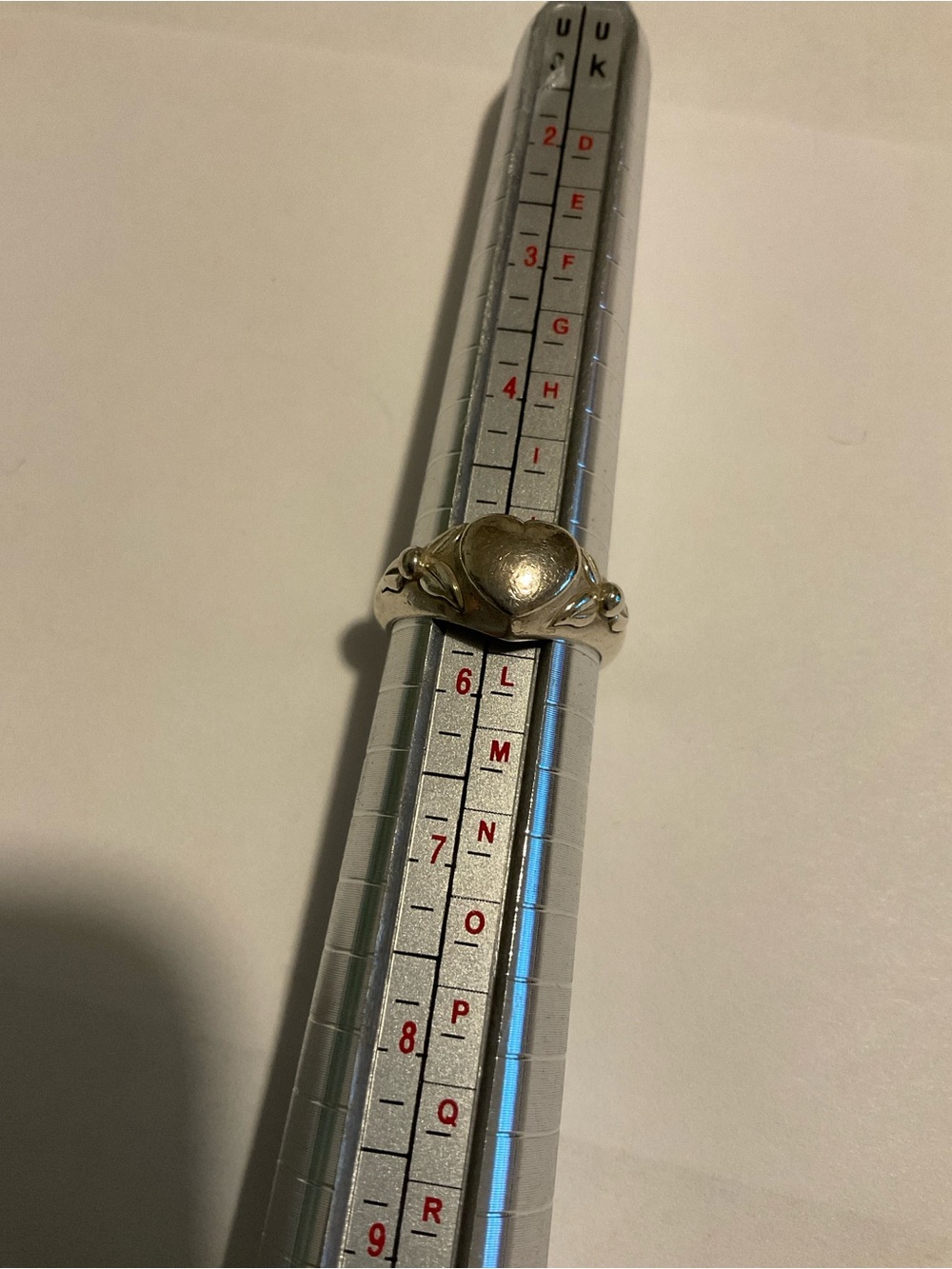 Retired James Avery heart ring